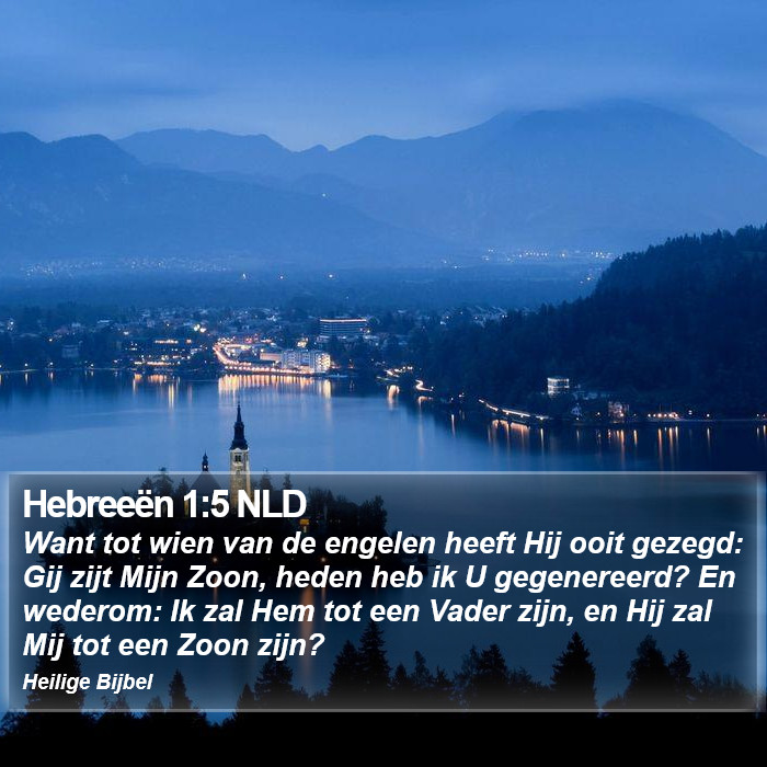 Hebreeën 1:5 NLD Bible Study