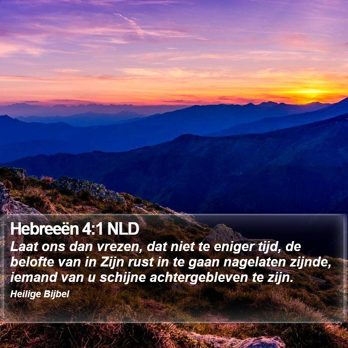 Hebreeën 4:1 NLD Bible Study