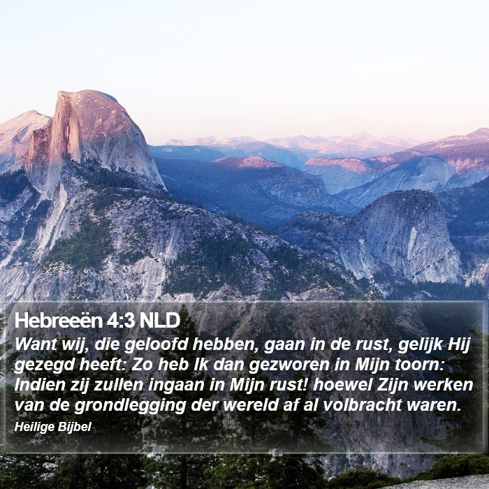 Hebreeën 4:3 NLD Bible Study