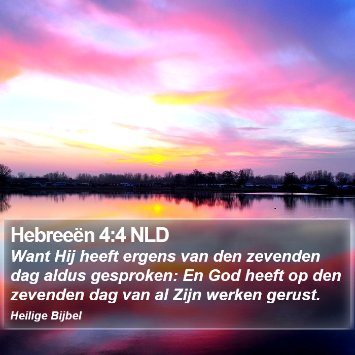 Hebreeën 4:4 NLD Bible Study