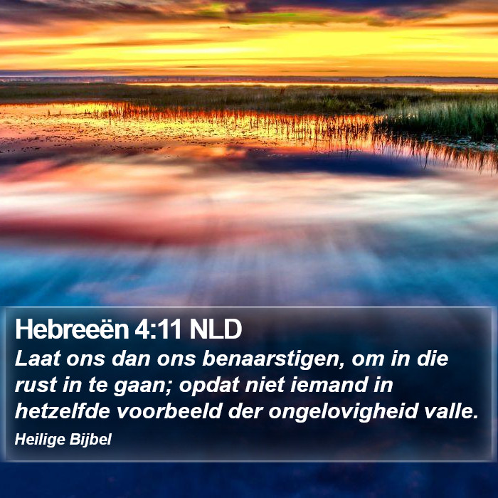 Hebreeën 4:11 NLD Bible Study