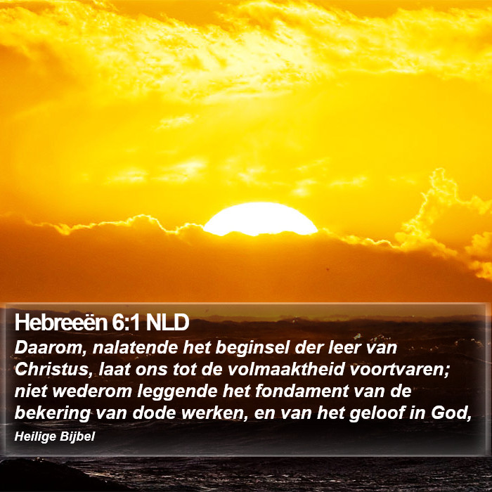 Hebreeën 6:1 NLD Bible Study