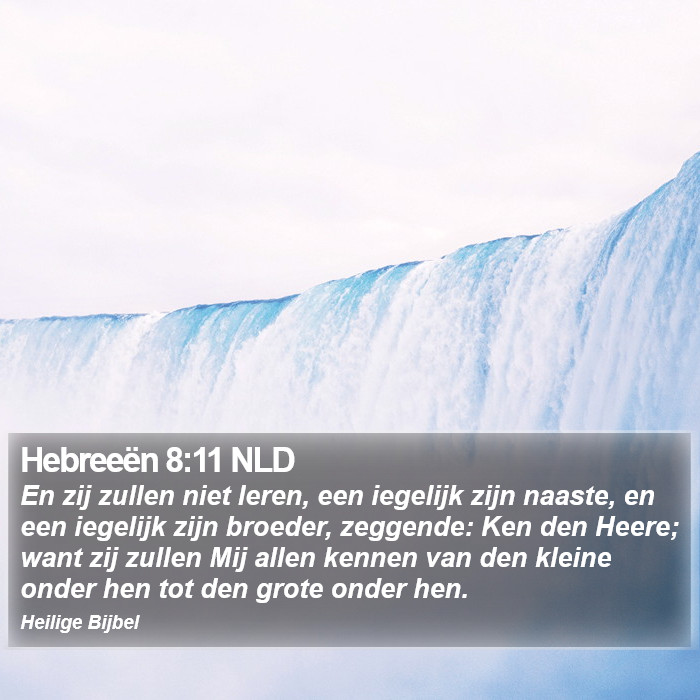 Hebreeën 8:11 NLD Bible Study