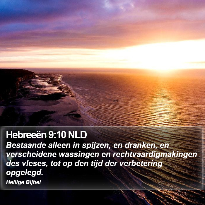 Hebreeën 9:10 NLD Bible Study