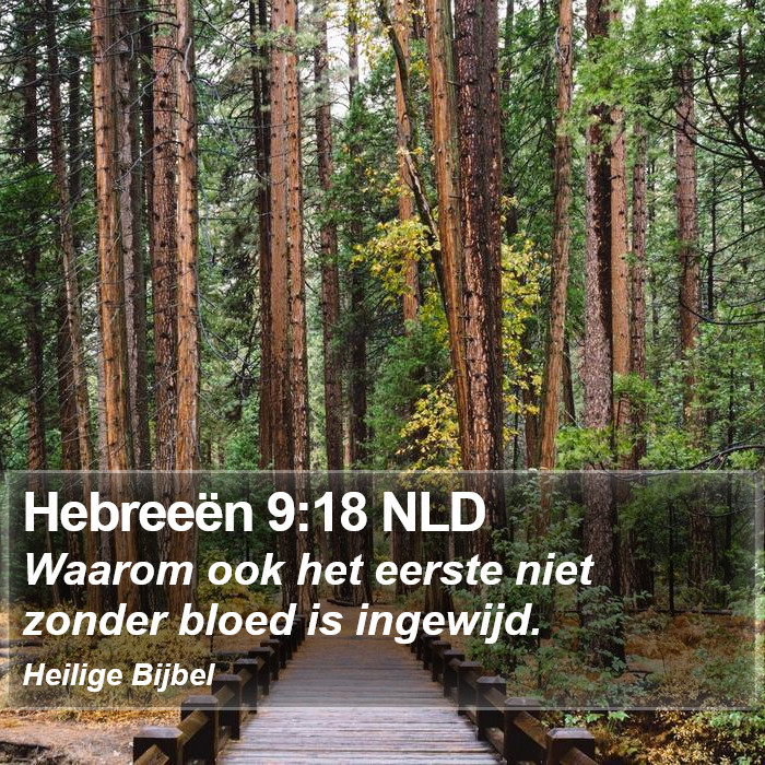 Hebreeën 9:18 NLD Bible Study