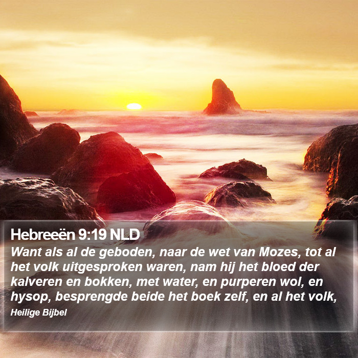 Hebreeën 9:19 NLD Bible Study