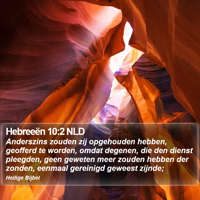 Hebreeën 10:2 NLD Bible Study