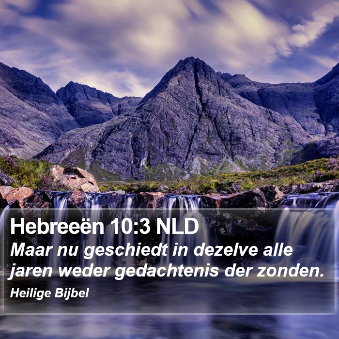 Hebreeën 10:3 NLD Bible Study