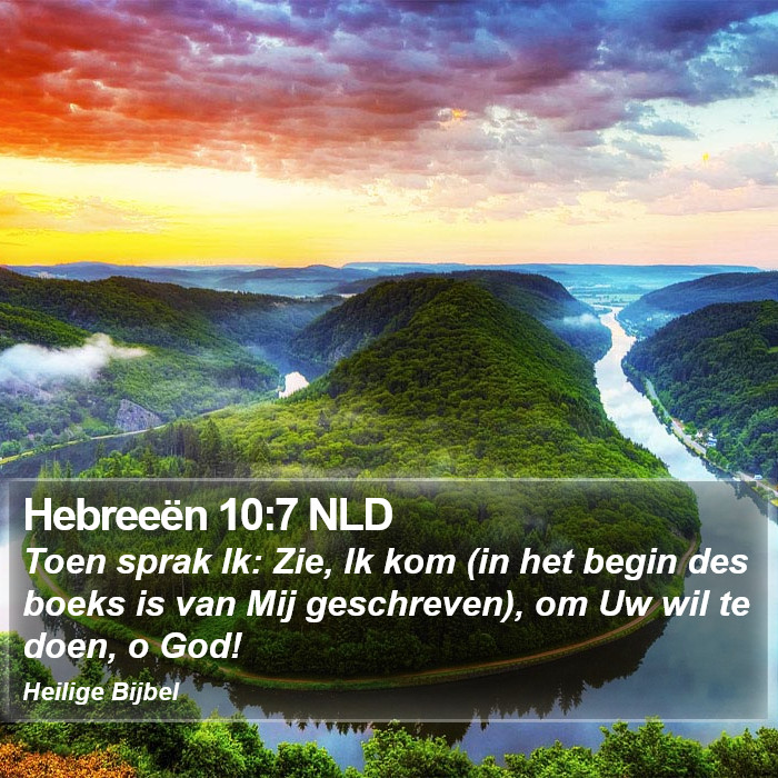 Hebreeën 10:7 NLD Bible Study