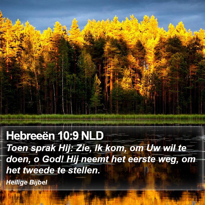 Hebreeën 10:9 NLD Bible Study