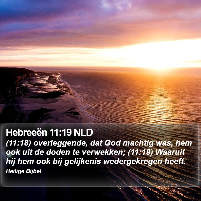 Hebreeën 11:19 NLD Bible Study