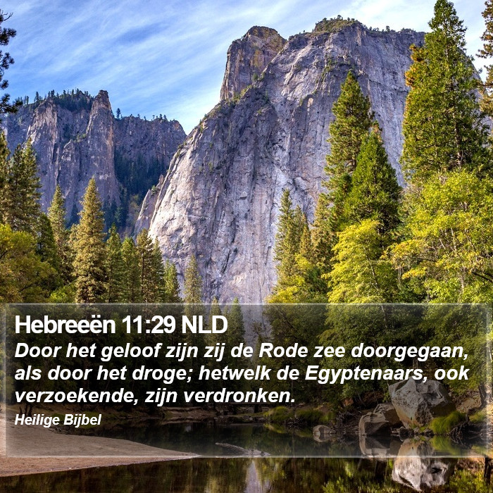 Hebreeën 11:29 NLD Bible Study