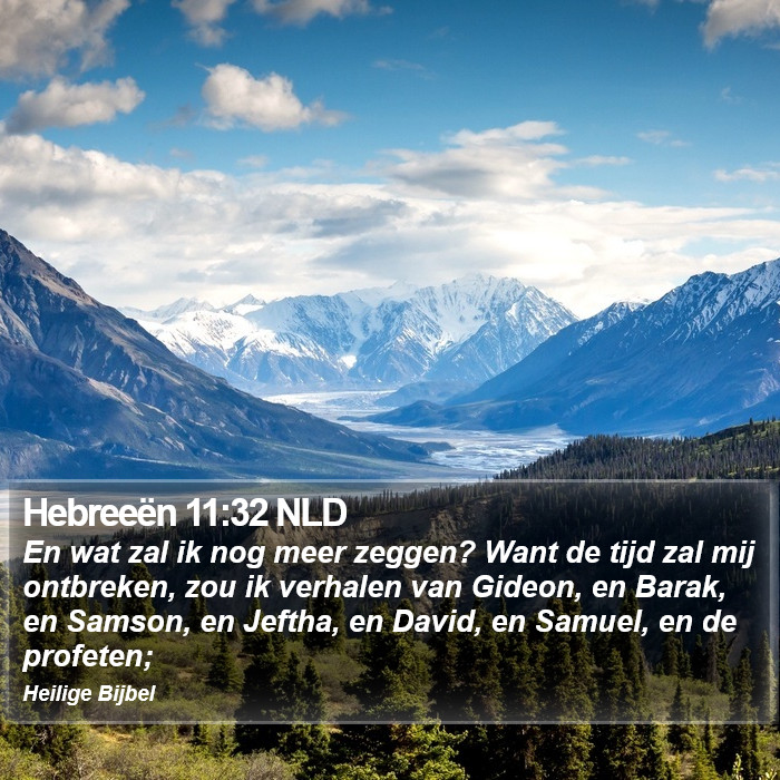 Hebreeën 11:32 NLD Bible Study