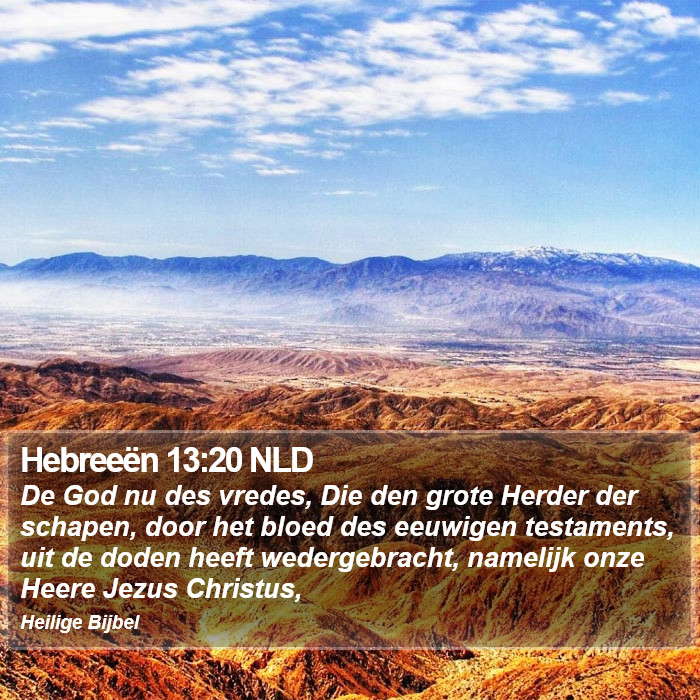 Hebreeën 13:20 NLD Bible Study