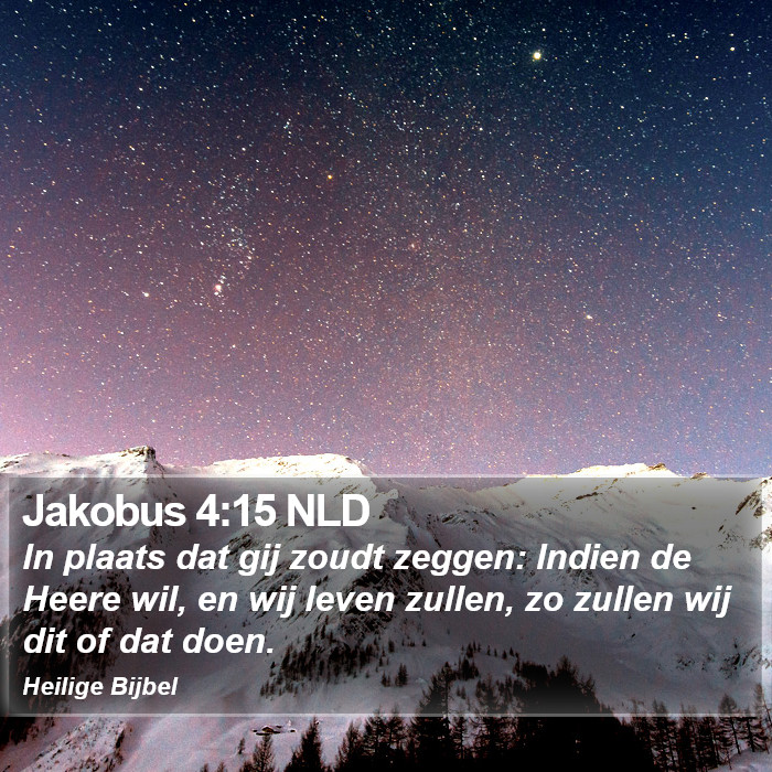 Jakobus 4:15 NLD Bible Study