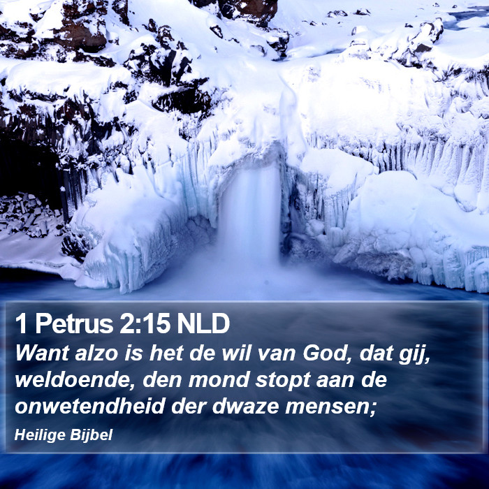 1 Petrus 2:15 NLD Bible Study