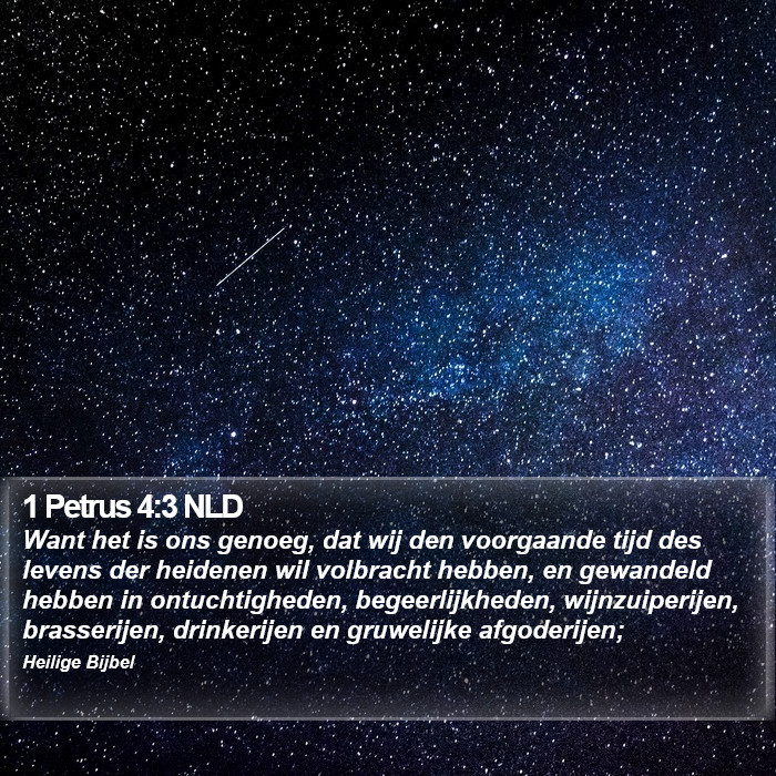 1 Petrus 4:3 NLD Bible Study