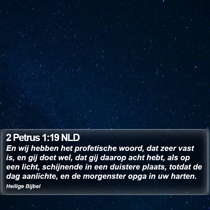 2 Petrus 1:19 NLD Bible Study