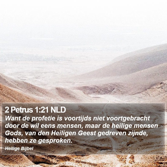 2 Petrus 1:21 NLD Bible Study