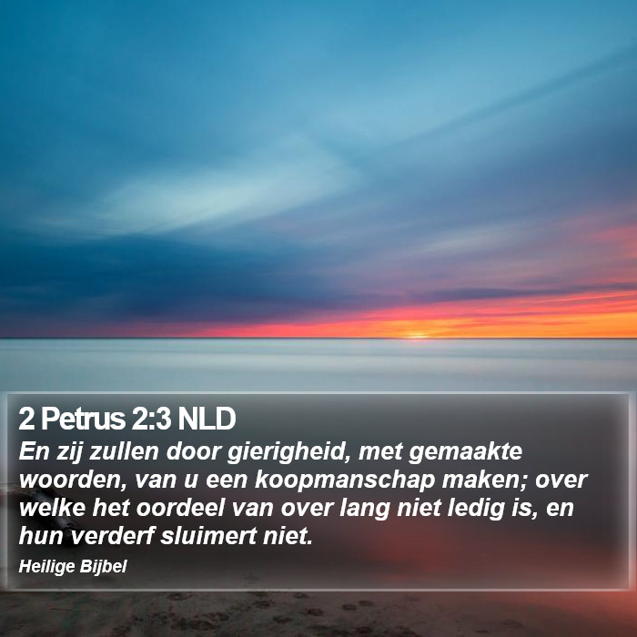 2 Petrus 2:3 NLD Bible Study