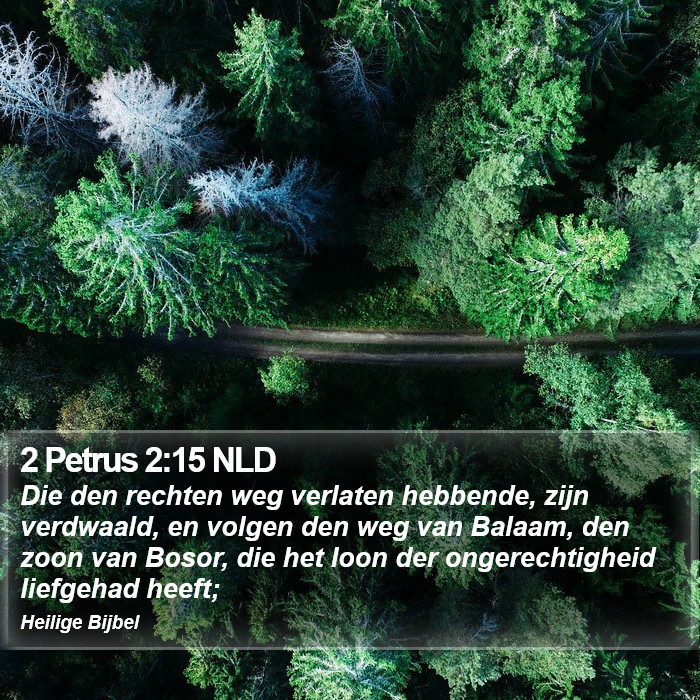 2 Petrus 2:15 NLD Bible Study