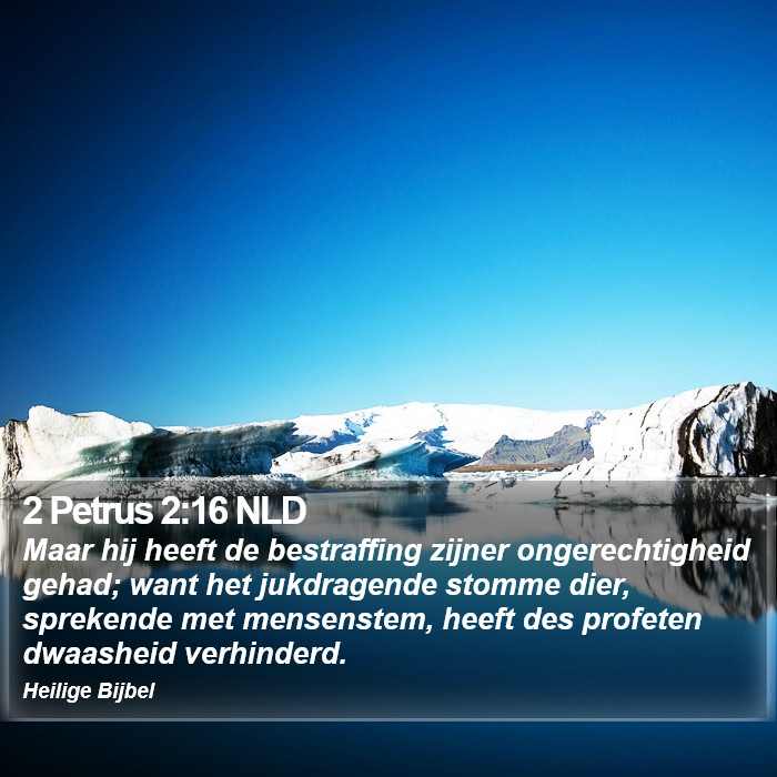 2 Petrus 2:16 NLD Bible Study