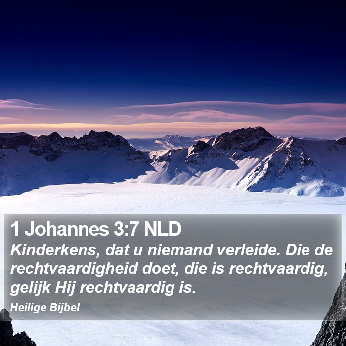 1 Johannes 3:7 NLD Bible Study