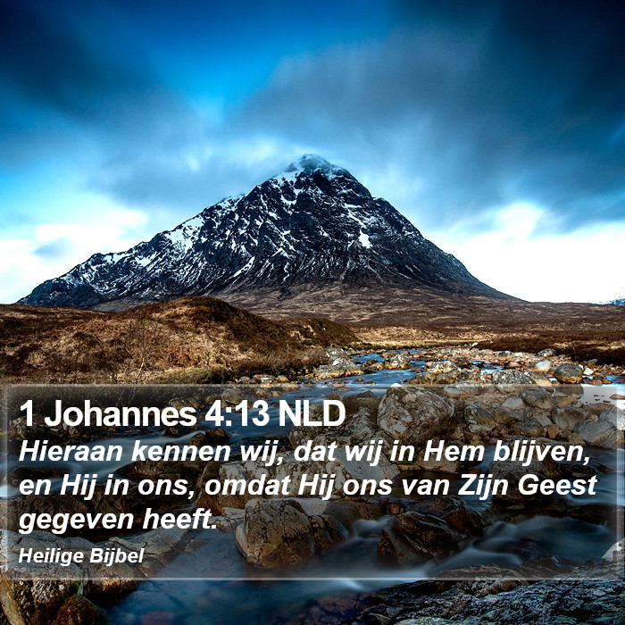 1 Johannes 4:13 NLD Bible Study