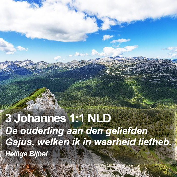 3 Johannes 1:1 NLD Bible Study