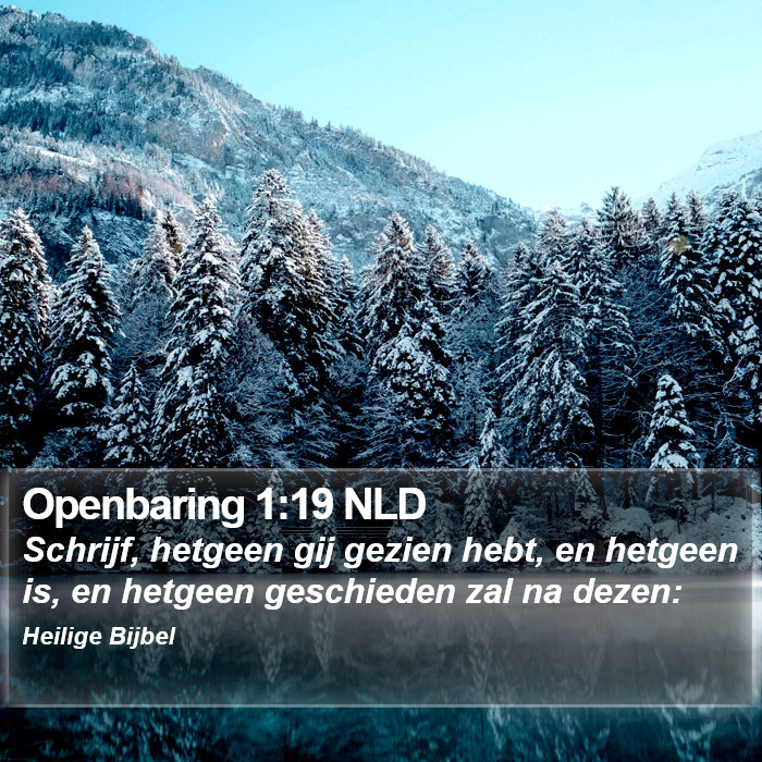 Openbaring 1:19 NLD Bible Study