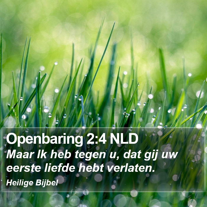 Openbaring 2:4 NLD Bible Study