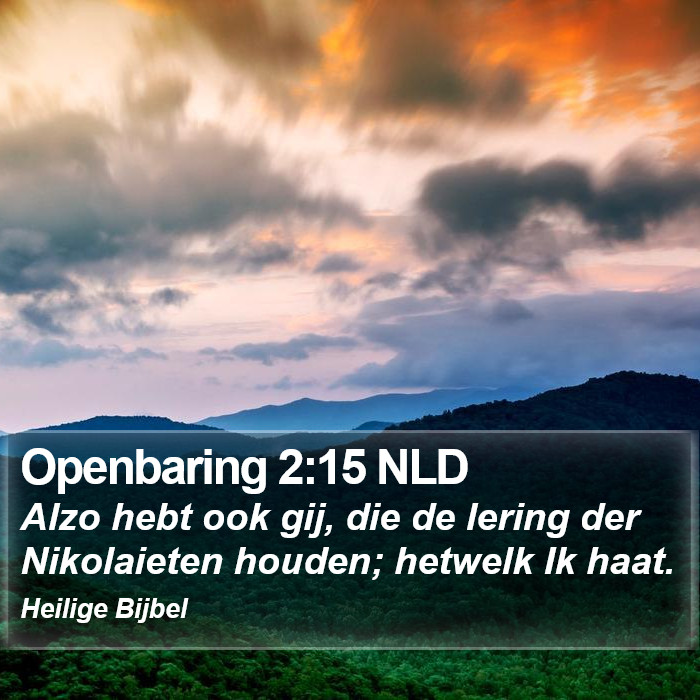 Openbaring 2:15 NLD Bible Study