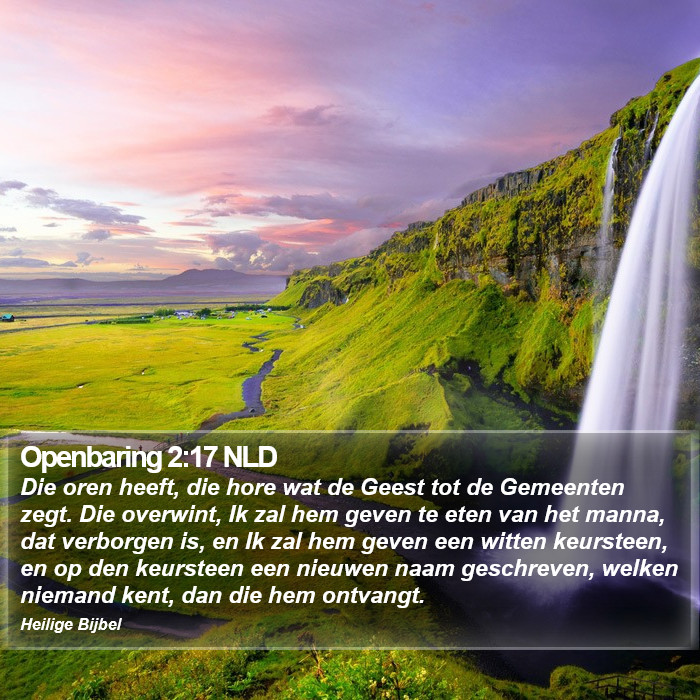 Openbaring 2:17 NLD Bible Study