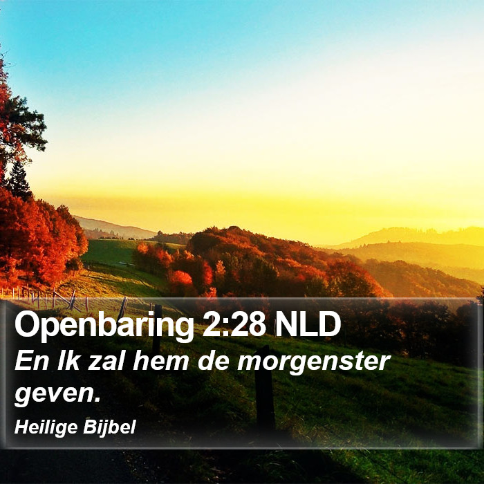 Openbaring 2:28 NLD Bible Study