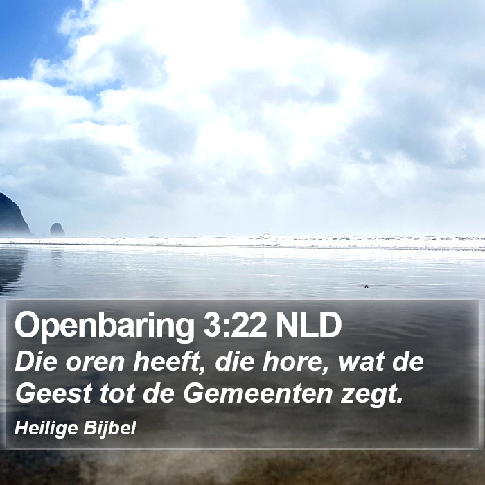 Openbaring 3:22 NLD Bible Study