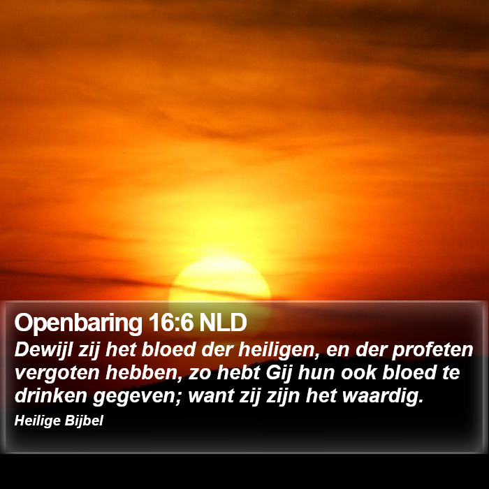 Openbaring 16:6 NLD Bible Study