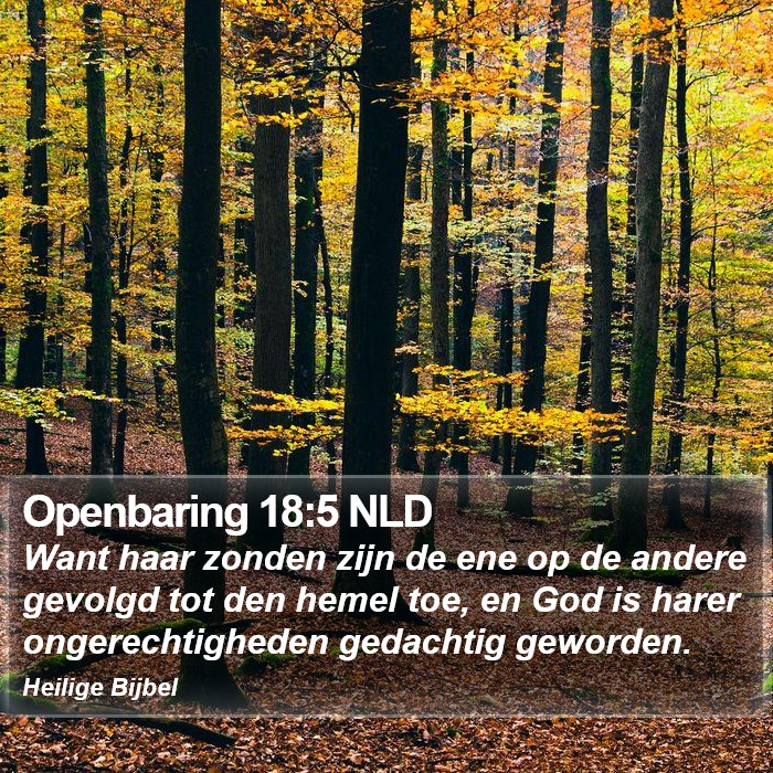 Openbaring 18:5 NLD Bible Study