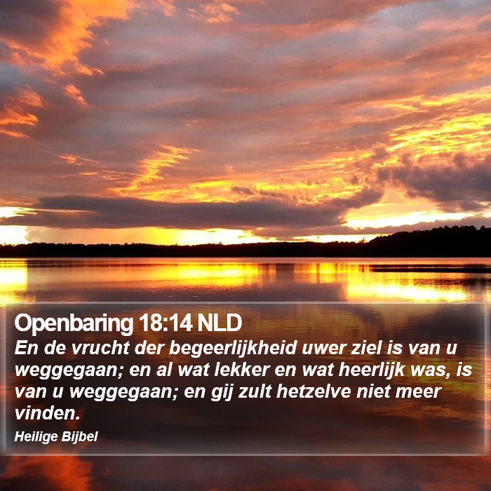 Openbaring 18:14 NLD Bible Study