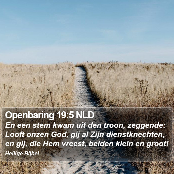 Openbaring 19:5 NLD Bible Study