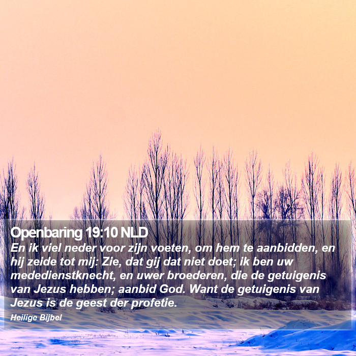 Openbaring 19:10 NLD Bible Study