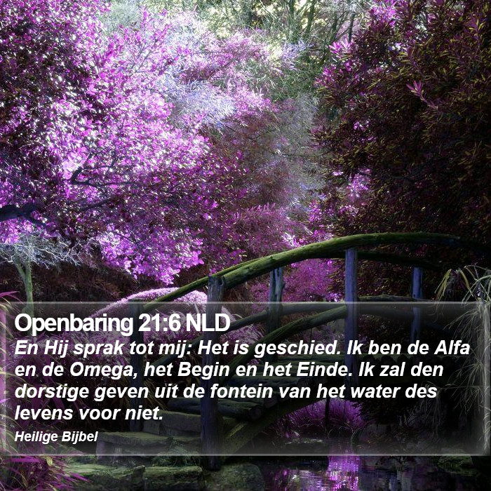 Openbaring 21:6 NLD Bible Study