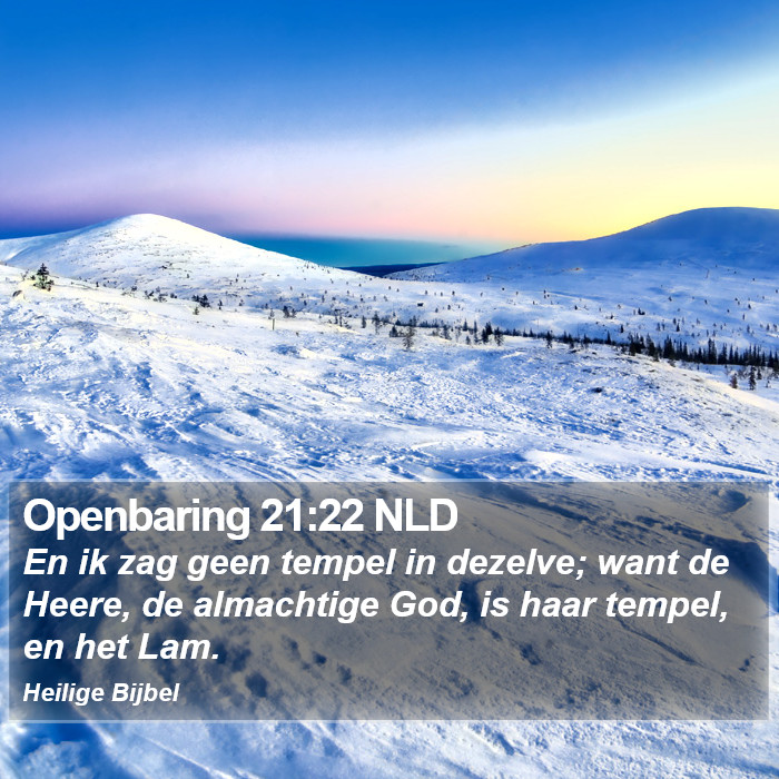 Openbaring 21:22 NLD Bible Study