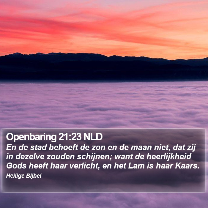 Openbaring 21:23 NLD Bible Study