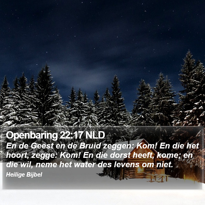 Openbaring 22:17 NLD Bible Study