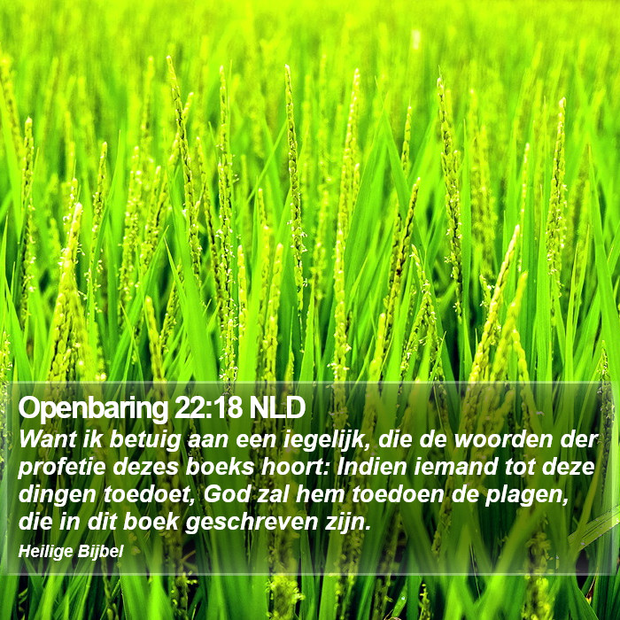 Openbaring 22:18 NLD Bible Study